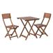  сад 3 позиций комплект Brown [79444]#VFS-GC21SM стол стул сад стол сад стул из дерева стол из дерева стул бесплатная доставка 