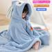  купальный халат baby Kids пончо с капюшоном . банное полотенце микроволокно кнопка имеется детский мужчина девочка пижама манто толстый . покупка 