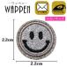 ���b�y�� �h�J���b�y�� �A�C�����ڒ� �c2.2cm�~��2.2cm �X�}�C�� �j�R����� �V���o�[ �L���L������ �A�C�������b�y�� �A�b�v���P ����