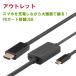 ���A�E�g���b�g��USB Type-C to HDMI �ϊ� �P�[�u���iPD�Ή��E3m�jRS-UCHD4K60-3M-OL iPhone17 �Ή� 4K60Hz HDR USB-C