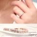 エタニティリング ピンクゴールド シルバー925 ハーフエタニティ ウェーブデザイン 婚約指輪 結婚指輪 キュービックジルコニア
