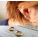 ステンレス ピアス ノンアレルギー フープピアス メンズピアス ゴールド ユニセックス カップル ペア 14mm 2個セット