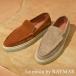 [LeMisca by RAYMAR]Ron bump Loafer спортивные туфли бежевый / Brown замша кожа боковой ma Kei производства закон Vibram Raver подошва 