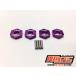 [ кошка pohs соответствует ]KN план /KN-WH06PL-A/ легкосплавные колесные диски ступица тонкий (3mm толщина ) 4 штук входит лиловый 
