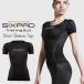 MTG SIXPAD Training Suit Short Sleeve Top Sixpad тренировка костюм Short рукав верх женский S/M/L тренировка одежда 