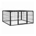 vidaXL собака для Play авторучка 4 panel черный 100x50 cm мука body покраска steel животное товары для домашних животных товары для домашних животных собака сопутствующие товары собачья конура * собака Ran оплата при получении не возможно 