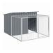 vidaXL собака house Ran имеется антрацит 153x194x110 cm цинк металлизированный сталь животное товары для домашних животных товары для домашних животных собака сопутствующие товары собака house оплата при получении не возможно 