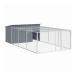 vidaXL собака house Ran имеется антрацит 197x396x110 cm цинк металлизированный сталь животное товары для домашних животных товары для домашних животных собака сопутствующие товары собака house оплата при получении не возможно 
