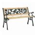 vidaXL сад bench подушка имеется Brown 116 x 54 x 73 cm дерево мебель уличный мебель наружный стул уличный bench оплата при получении не возможно 