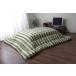  котацу futon квадратный .. одиночный товар Индия хлопок полоса окантовка [roka] зеленый примерно 205×205cm оплата при получении не возможно 