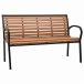 vidaXL сад bench 116 cm steel WPC черный Brown мебель уличный мебель наружный стул уличный bench оплата при получении не возможно 