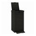 vidaXL наружный для мусорная корзина черный 41x41x86 cm поли Pro pi Len Home сад домашние дела сопутствующие товары .. inserting корзина для мусора оплата при получении не возможно 