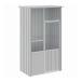 vidaXL bird клетка серый 115x78x200 cm цинк металлизированный сталь животное товары для домашних животных товары для домашних животных птица сопутствующие товары брать . корзина * подставка оплата при получении не возможно 