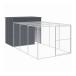vidaXL собака house Ran имеется антрацит 214x457x181 cm цинк металлизированный сталь животное товары для домашних животных товары для домашних животных собака сопутствующие товары собака house оплата при получении не возможно 