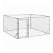 vidaXL наружный для собачья конура дверь имеется 2x2x1m цинк металлизированный сталь животное товары для домашних животных товары для домашних животных собака сопутствующие товары собака house оплата при получении не возможно 