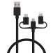 �G���R�� �X�}�z�P�[�u�� USB�P�[�u�� 30cm �ϊ��A�_�v�^�t�L Type-C + Lightning �u���b�N MPA-AMBLCAD03BK ����s��