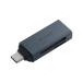 USB-C �J�[�h���[�_�[ 2in1 SD microSD �����]�� USB3.2 Gen1 �y�� �R���p�N�g Windows Mac iPad iPhone �Ή� �u���b�N MR3C-D20BK ����s�� ���[����