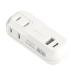 �J�V���� �d���^�b�v 2AC2USB A+C 12W ���o�[�V�u�� �������� WH AC-020