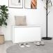 vidaXL отверстие bench 80x40x45 cm белый инженер кольцо дерево мебель bench склад * через . для bench оплата при получении не возможно 