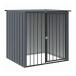 vidaXL собачья конура на крыше установлен черный 110x103x109 cm цинк металлизированный сталь животное товары для домашних животных товары для домашних животных собака сопутствующие товары собака house оплата при получении не возможно 