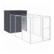 vidaXL собака house Ran имеется антрацит 165x455x181 cm цинк металлизированный сталь животное товары для домашних животных товары для домашних животных собака сопутствующие товары собака house оплата при получении не возможно 