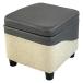 miyagchi.. кожа место хранения табурет тонкий GY/IV SL-3030 1 шт ( прямая поставка товар )