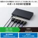 HDMI �ؑ֊� 4����1�o�� �Z���N�^�[ �蓮 / ���� �؂�ւ��� �u���b�N DH-SW4KB41BK/E �G���R�� 1�� �֘A�摜2