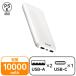 ���o�C���o�b�e���[ ��e�� 10000mAh USB-C�~1 USB-A�~2 15W �z���C�g EC-C37WH �G���R�� 1��