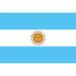 [ outlet ] Tokyo производства флаг Argentina национальный флаг ( настольный флаг 16×24cm) 406108 1 листов 