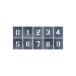 [ outlet ]. расческа ателье дуть есть plate цифра (0~9) очень большой размер J-91D 1 комплект (10 листов входит )