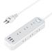TESSAN �����R�[�h2m �d���^�b�v AC 9�� USB-A 2�� USB-C 1�� TS-709-C 1�Z�b�g(1�~5)
