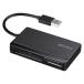  Buffalo устройство для считывания карт BSCR300U2BK USB2.0 многоформатное считывающее устройство для флэш-карт кабель место хранения модель 