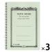 [ outlet ] Япония Note apika Note TR semi B5 B.40 листов SW6B40 3 шт. retro style 