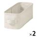  Muji Ryohin полиэстер лен soft box . type половина примерно ширина 13× глубина 37× высота 12cm 1 комплект (2 шт ) хорошая вещь план 