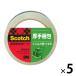 s Lee M (3M) Scotch прозрачный упаковка для лента OPP тяжелый груз 0.09mm толщина ремонт ширина 48mm× длина 50m 5 шт 315SN