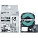  Tepra TEPRA PRO[ оригинальный ] лента чистый - ... этикетка ширина 18mm белый этикетка ( чёрный знак ) SS18KE 1 шт King Jim 