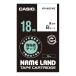  Casio CASIO имя Land лента чистый - ... чуть более склеивание ширина 18mm белый этикетка чёрный знак 8m шт XR-18GCWE