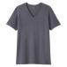  Muji Ryohin джентльмен теплый хлопок V шея короткий рукав футболка джентльмен M темно-серый хорошая вещь план 