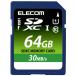 SD карта 64GB UHS-I данные восстановление сервис MF-FS064GU11LRA Elecom 1 шт 