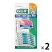GUM( жевательная резинка )sof Topic машина b type зуб промежуток щетка мягкость резина модель с футляром [ размер :SS~M] 1 комплект (30шт.@×2 шт )