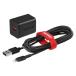 2.4A USB�}���[�d�� AutoPowerSelect�@�\���� Lightning�P�[�u���t�� 2.0m �u���b�N BSMPA2404LC2BK