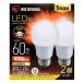 �A�C���X�I�[���} LED�d�� E26 �L�z�� 60�`���� �d���F 2�Z�b�g LDA7L-G-6T62P 1��(2��)