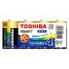  щелочные батарейки Toshiba батарейка одиночный 1 форма 10 год сохранение LR20AN 4MP 1 упаковка (4шт.@)