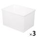  Muji Ryohin поли Pro pi Len место хранения box широкий крупный 50.5× глубина 37× высота 31.5cm 1 комплект (1 шт ×3) хорошая вещь план 
