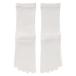  Muji Ryohin женский женщина пара становится прямой угол 5 пальцев носки 23~25cm off белый хорошая вещь план 