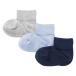  Muji Ryohin Kids пара становится прямой угол короткий носки (3 пара комплект ) Kids 15~19cm незначительный голубой серый темно-синий хорошая вещь план 