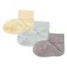  Muji Ryohin Kids пара становится прямой угол короткий носки (3 пара комплект ) Kids 15~19cm желтый зеленый мокка Brown хорошая вещь план 