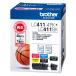 Brother (brother) оригинальный чернильный картридж LC411-4PK+LC411BK 5 цвет упаковка 1 упаковка (5 штук )(4 цвет упаковка + черный ) оригинал 