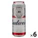  импортное пиво пиво Budweiser 500ml 1 упаковка (6шт.@)