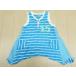 RAG MART/ ковер mart / ребенок одежда / baby / девочка / безрукавка /80cm/ голубой × окантовка /.. пачка отправка 